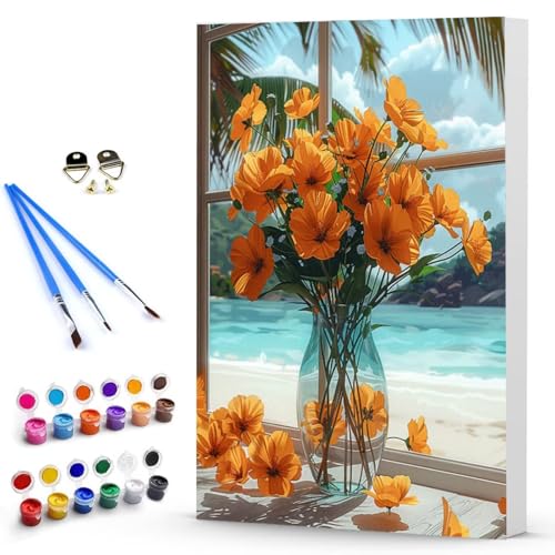 Malen Nach Zahlen Erwachsene Blume Malen Nach Zahlen Bastelset Erwachsene, DIY Vase Mit Pinseln und Acrylfarben Handgemalt Ölgemälde Leinwand Set, Home Deko Geschenk 20 x 30 cm Ohne Rahmen -TL25036D Malen Nach Zahlen Erwachsene Blume Malen Nach Zahlen Bastelset Erwachsene, DIY Vase Mit Pinseln und Acrylfarben Handgemalt Ölgemälde Leinwand Set, Home Deko Geschenk 20 x 30 cm Ohne Rahmen -TL25036D von Generic