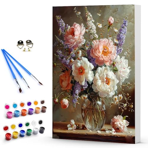 Malen Nach Zahlen Erwachsene Blume Malen Nach Zahlen Bastelset Erwachsene, DIY Vase Mit Pinseln und Acrylfarben Handgemalt Ölgemälde Leinwand Set, Home Deko Geschenk 50x65 cm Ohne Rahmen -TL250322 Malen Nach Zahlen Erwachsene Blume Malen Nach Zahlen Bastelset Erwachsene, DIY Vase Mit Pinseln und Acrylfarben Handgemalt Ölgemälde Leinwand Set, Home Deko Geschenk 50x65 cm Ohne Rahmen -TL250322 von Generic