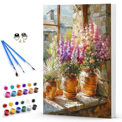 Malen Nach Zahlen Erwachsene Blume Malen Nach Zahlen Bastelset Erwachsene, DIY Vase Mit Pinseln und Acrylfarben Handgemalt Ölgemälde Leinwand Set, Home Deko Geschenk 70 x 95 cm Ohne Rahmen -TL2503W2 Malen Nach Zahlen Erwachsene Blume Malen Nach Zahlen Bastelset Erwachsene, DIY Vase Mit Pinseln und Acrylfarben Handgemalt Ölgemälde Leinwand Set, Home Deko Geschenk 70 x 95 cm Ohne Rahmen -TL2503W2 von Generic