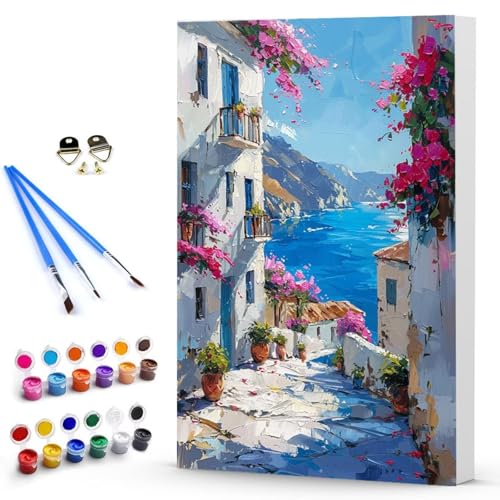 Malen Nach Zahlen Erwachsene HäUser Malen Nach Zahlen Bastelset Erwachsene, DIY Landschaft Mit Pinseln und Acrylfarben Handgemalt Ölgemälde Leinwand Set, Home Deko 100 x 135 CM Ohne Rahmen -TL2503LD Malen Nach Zahlen Erwachsene HäUser Malen Nach Zahlen Bastelset Erwachsene, DIY Landschaft Mit Pinseln und Acrylfarben Handgemalt Ölgemälde Leinwand Set, Home Deko 100 x 135 CM Ohne Rahmen -TL2503LD von Generic