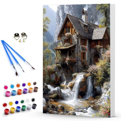 Malen Nach Zahlen Erwachsene Haus Malen Nach Zahlen Bastelset Erwachsene, DIY Blume Mit Pinseln und Acrylfarben Handgemalt Ölgemälde Leinwand Set, Home Deko Geschenk 70x95 cm Ohne Rahmen -TL250347 Malen Nach Zahlen Erwachsene Haus Malen Nach Zahlen Bastelset Erwachsene, DIY Blume Mit Pinseln und Acrylfarben Handgemalt Ölgemälde Leinwand Set, Home Deko Geschenk 70x95 cm Ohne Rahmen -TL250347 von Generic