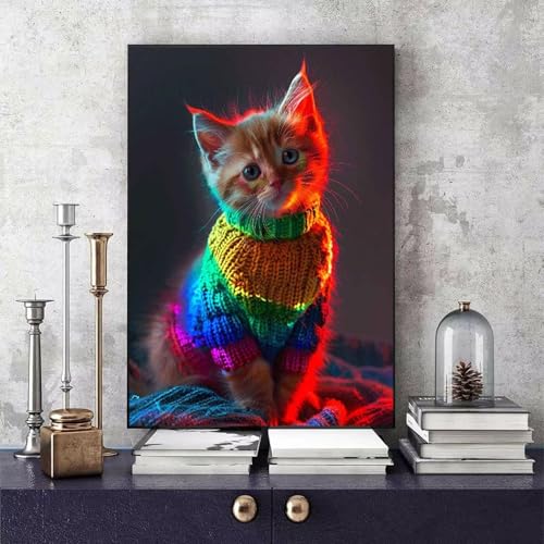 Malen Nach Zahlen Erwachsene Katze Malen Nach Zahlen Tier, DIY Set Erwachsene Paint by Numbers mit 3 Pinsel und Acrylfarben für Zimmer Deko Wohnzimmer, Geschenke für Frauen 30 x 40 cm -bby250641 Malen Nach Zahlen Erwachsene Katze Malen Nach Zahlen Tier, DIY Set Erwachsene Paint by Numbers mit 3 Pinsel und Acrylfarben für Zimmer Deko Wohnzimmer, Geschenke für Frauen 30 x 40 cm -bby250641 von Generic