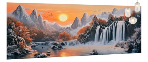 Malen Nach Zahlen Erwachsene Landschaft, DIY Malen Nach Zahlen XXL Paint by Numbers für Anfänger, Bastelset Handgemalt Ölgemälde Kreativ Set Mit Pinseln und Acrylfarbe, Home Décor Meer 40 X 90cm Y888 Malen Nach Zahlen Erwachsene Landschaft, DIY Malen Nach Zahlen XXL Paint by Numbers für Anfänger, Bastelset Handgemalt Ölgemälde Kreativ Set Mit Pinseln und Acrylfarbe, Home Décor Meer 40 X 90cm Y888 von Generic