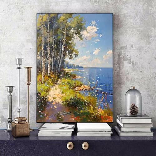 Malen Nach Zahlen Erwachsene Landschaft Malen Nach Zahlen Wald, DIY Set Erwachsene Paint by Numbers mit 3 Pinsel und Acrylfarben für Zimmer Deko Wohnzimmer, Geschenke für Frauen 30 X 40 CM -bby250698 Malen Nach Zahlen Erwachsene Landschaft Malen Nach Zahlen Wald, DIY Set Erwachsene Paint by Numbers mit 3 Pinsel und Acrylfarben für Zimmer Deko Wohnzimmer, Geschenke für Frauen 30 X 40 CM -bby250698 von Generic