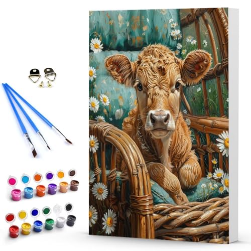 Malen Nach Zahlen Erwachsene Ochse Malen Nach Zahlen Bastelset Erwachsene, DIY Blume Mit Pinseln und Acrylfarben Handgemalt Ölgemälde Leinwand Set, Home Deko 100 x 135 CM Ohne Rahmen -TL25030GY Malen Nach Zahlen Erwachsene Ochse Malen Nach Zahlen Bastelset Erwachsene, DIY Blume Mit Pinseln und Acrylfarben Handgemalt Ölgemälde Leinwand Set, Home Deko 100 x 135 CM Ohne Rahmen -TL25030GY von Generic