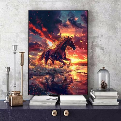 Malen Nach Zahlen Erwachsene Pferd Malen Nach Zahlen Tier, DIY Set Erwachsene Paint by Numbers mit 3 Pinsel und Acrylfarben für Zimmer Deko Wohnzimmer, Geschenke für Frauen 30 x 40 cm -bby2506A0 Malen Nach Zahlen Erwachsene Pferd Malen Nach Zahlen Tier, DIY Set Erwachsene Paint by Numbers mit 3 Pinsel und Acrylfarben für Zimmer Deko Wohnzimmer, Geschenke für Frauen 30 x 40 cm -bby2506A0 von Generic