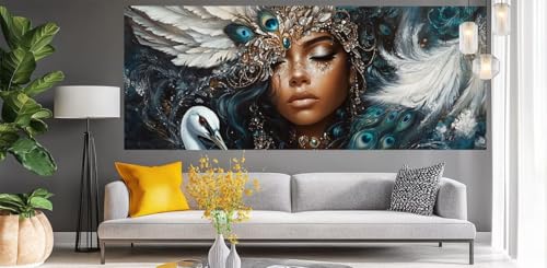 Malen Nach Zahlen Erwachsene Schönheit, DIY Paint by Numbers für Anfänger und Kinder, Bastelset Handgemalt Ölgemälde Kreativ Set Mit 3-Pinseln und Acrylfarbe, Geschenk Home Décor Tier 50 X 120cm Y543 Malen Nach Zahlen Erwachsene Schönheit, DIY Paint by Numbers für Anfänger und Kinder, Bastelset Handgemalt Ölgemälde Kreativ Set Mit 3-Pinseln und Acrylfarbe, Geschenk Home Décor Tier 50 X 120cm Y543 von Generic