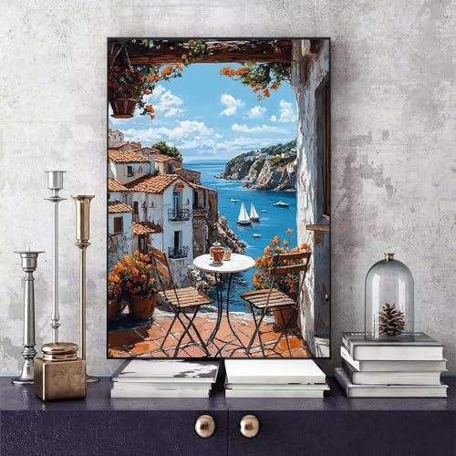 Malen Nach Zahlen Erwachsene Stadt Malen Nach Zahlen Landschaft, DIY Set Erwachsene Paint by Numbers mit 3 Pinsel und Acrylfarben für Zimmer Deko Wohnzimmer, Geschenke für Frauen 40 x 60 cm -bby2506AT Malen Nach Zahlen Erwachsene Stadt Malen Nach Zahlen Landschaft, DIY Set Erwachsene Paint by Numbers mit 3 Pinsel und Acrylfarben für Zimmer Deko Wohnzimmer, Geschenke für Frauen 40 x 60 cm -bby2506AT von Generic