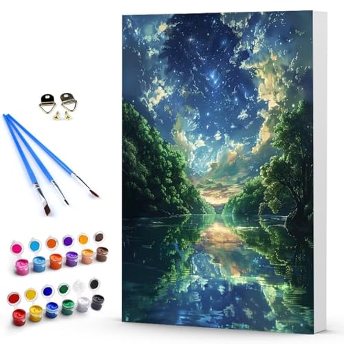 Malen Nach Zahlen Erwachsene Sternenhimmel Malen Nach Zahlen Bastelset Erwachsene, Landschaft Mit Pinseln und Acrylfarben Handgemalt Ölgemälde Leinwand Set, Geschenk 100 x 135 CM Ohne Rahmen -TL25039L Malen Nach Zahlen Erwachsene Sternenhimmel Malen Nach Zahlen Bastelset Erwachsene, Landschaft Mit Pinseln und Acrylfarben Handgemalt Ölgemälde Leinwand Set, Geschenk 100 x 135 CM Ohne Rahmen -TL25039L von Generic