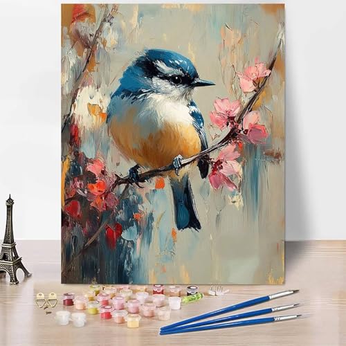 Malen Nach Zahlen Erwachsene VöGel Malen Nach Zahlen Blumen, DIY Set Erwachsene Anfänger Mit 3 - Pinseln und Acrylfarbe, Handgemalt Ölgemälde für Frauen, Deko Wohnzimmer 50 x 65 cm Ohne Rahmen -XY879 Malen Nach Zahlen Erwachsene VöGel Malen Nach Zahlen Blumen, DIY Set Erwachsene Anfänger Mit 3 - Pinseln und Acrylfarbe, Handgemalt Ölgemälde für Frauen, Deko Wohnzimmer 50 x 65 cm Ohne Rahmen -XY879 von Generic