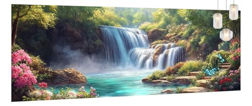 Malen Nach Zahlen Erwachsene Wasserfall,DIY Paint by Numbers für Anfänger und Kinder,Bastelset Handgemalt Ölgemälde Kreativ Set Mit 3-Pinseln und Acrylfarbe,Geschenk Home Décor Blume 70 X 160cm Y681 Malen Nach Zahlen Erwachsene Wasserfall,DIY Paint by Numbers für Anfänger und Kinder,Bastelset Handgemalt Ölgemälde Kreativ Set Mit 3-Pinseln und Acrylfarbe,Geschenk Home Décor Blume 70 X 160cm Y681 von Generic