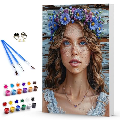 Malen Nach Zahlen Frau Blume Malen Nach Zahlen Kinde, Anfänger, Kreatives für Erwachsene Leinwand öLgemäld Kit, Mit 3 - Pinseln und Acrylfarbe, Frauen Home Deko Geschenk 100x135 cm -TL2503A564 Malen Nach Zahlen Frau Blume Malen Nach Zahlen Kinde, Anfänger, Kreatives für Erwachsene Leinwand öLgemäld Kit, Mit 3 - Pinseln und Acrylfarbe, Frauen Home Deko Geschenk 100x135 cm -TL2503A564 von Generic