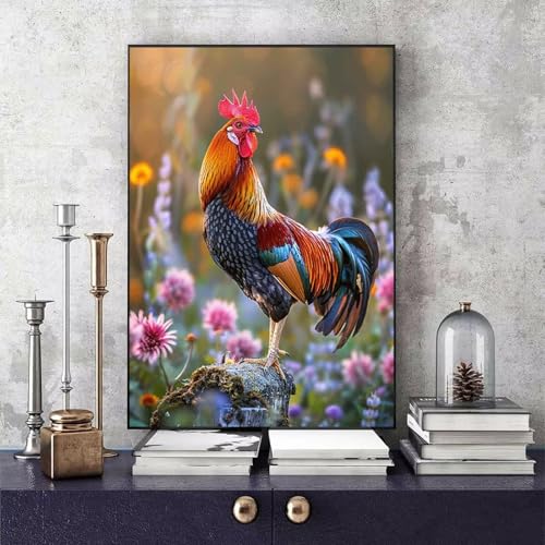 Malen Nach Zahlen Hahn Malen Nach Zahlen Erwachsene Blume DIY Paint by Numbers Bastelset Erwachsene Anfänger mit 3 Pinsel und Acrylfarben & Knitterfreie Leinwand für Zimmer Deko 50x65cm -bby2506FY Malen Nach Zahlen Hahn Malen Nach Zahlen Erwachsene Blume DIY Paint by Numbers Bastelset Erwachsene Anfänger mit 3 Pinsel und Acrylfarben & Knitterfreie Leinwand für Zimmer Deko 50x65cm -bby2506FY von Generic