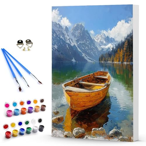 Malen Nach Zahlen Kleines Boot Landschaft Malen Nach Zahlen Kinde, Anfänger, Kreatives für Erwachsene Leinwand öLgemäld Kit, Mit 3 - Pinseln und Acrylfarbe, Home Deko Geschenk 100 x 135 cm -TL2503NJ Malen Nach Zahlen Kleines Boot Landschaft Malen Nach Zahlen Kinde, Anfänger, Kreatives für Erwachsene Leinwand öLgemäld Kit, Mit 3 - Pinseln und Acrylfarbe, Home Deko Geschenk 100 x 135 cm -TL2503NJ von Generic