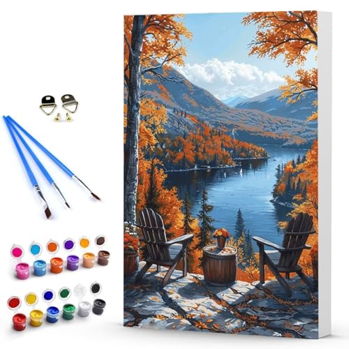 Malen Nach Zahlen Landschaft Herbst Malen Nach Zahlen Kinde, Anfänger, Kreatives für Erwachsene Leinwand öLgemäld Kit, Mit 3 - Pinseln und Acrylfarbe, Frauen Home Deko Geschenk 100x135 cm -TL2503CA Malen Nach Zahlen Landschaft Herbst Malen Nach Zahlen Kinde, Anfänger, Kreatives für Erwachsene Leinwand öLgemäld Kit, Mit 3 - Pinseln und Acrylfarbe, Frauen Home Deko Geschenk 100x135 cm -TL2503CA von Generic