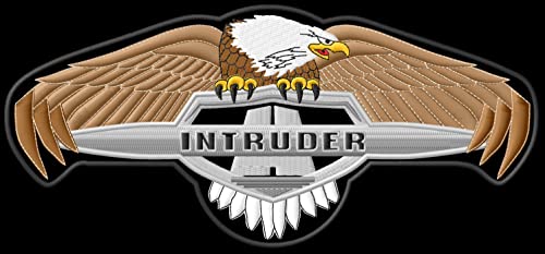 Masterpatch Aufnäher bestimmt für Fans Suz Intruder Eagle XL Patch Intruder Bikers 125 750 800 1400 1500 1800 Motorrad Parche Bordado Brodé Patche écusson Toppa Ricamata von Generic