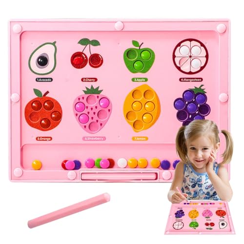 Maze Magnetfarbe, Magnetfarbe und Zähl-Labyrinth, Lern- und Kreativitätsspiel, Fruit Color Learning Toys for Toddler, Konzentrationspräsive für die Maze Magnetfarbe, Magnetfarbe und Zähl-Labyrinth, Lern- und Kreativitätsspiel, Fruit Color Learning Toys for Toddler, Konzentrationspräsive für die von Generic