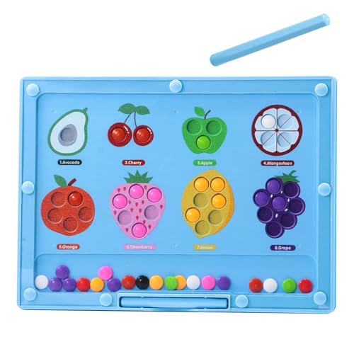 Maze Magnetfarbe, Magnetfarbe und Zähl-Labyrinth – sensorische Spiele STEM Lernspiele – Fruit Color Learning Toys for Toddler Konzentration für Maze Magnetfarbe, Magnetfarbe und Zähl-Labyrinth – sensorische Spiele STEM Lernspiele – Fruit Color Learning Toys for Toddler Konzentration für von Generic