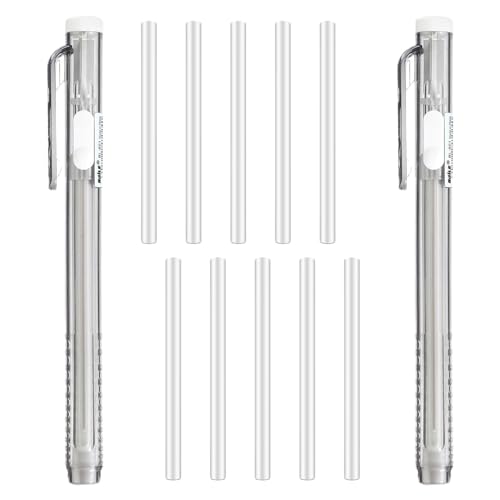Mechanischer Radiergummi, einziehbarer Druckbleistift – Lustiger Radiergummi für tragbaren Stift mit Griff | 10 einziehbare Radiergummis im Lieferumfang enthalten, tragbarer Stift für Künstler, von Generic