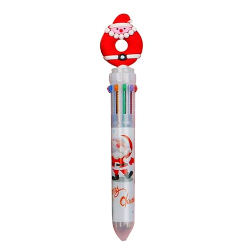 Mehrfarbiger Stift – Einziehbare Shuttle-Stifte, Weihnachts-Tintenroller | Lustige Stifte Mit Einziehbarem Und Mehrfarbigem Design, Weihnachtlicher Kugelschreiber Für Büro, Schulanfang, Schüler, Kinde von Generic