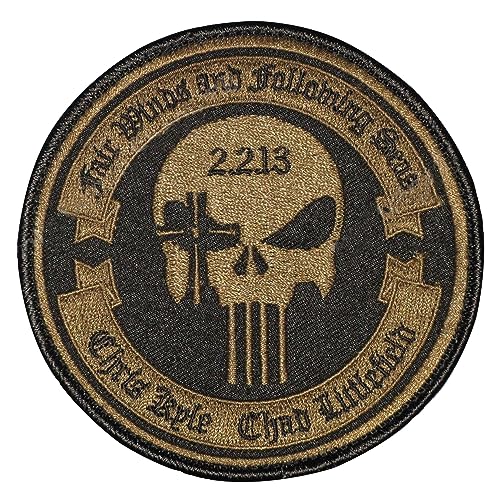 Memorial Collector Sniper Skull Patch – bestickter Aufnäher – Klettverschluss – Patch für Rucksäcke, Mützen, Jacken, Westen – Patch für Kleidung von Generic