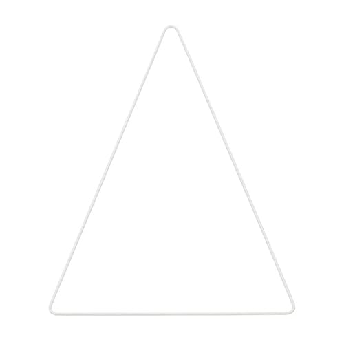 Metall Dreieck - weiß lackiert - 20 x 30 cm von Generic