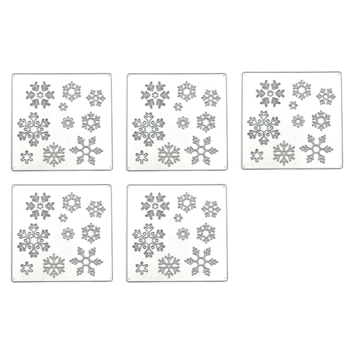 Metall-Stanzformen, Weihnachts-Stanzformen für Scrapbooking, Alben, Dekorationen, 5 Stück von Generic