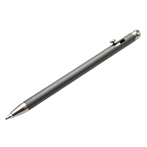 -Metallstift, Kugelschreiber mit Druckverschluss – klassischer Signature-Stift, sanftes Schreiben, cooles Schlüsselanhänger-Zubehör, nützliche Gadgets von Generic