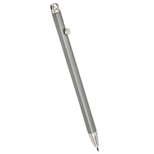 Mini-Kugelschreiber, Schlüsselanhänger-Stift, Tragbarer Schlüsselanhänger-Stift, Schild, Mini-Stift, Reines Titan, EDC-Kugelschreiber, Schreibgerät (GREY) von Generic