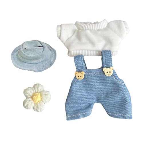 Mini Puppenkleidung für 6 Zoll Puppen, Hosen, Outfits, Mädchen, Geschenk, Strampler, Mütze, Puppenkleidung, Süßer Anzug, Kleidung von Generic