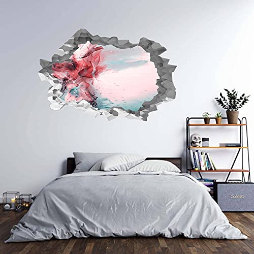 Modern Art Wandtattoo mit 3D-Loch in der Wand, B-Effekt, 125 x 83 cm von Generic