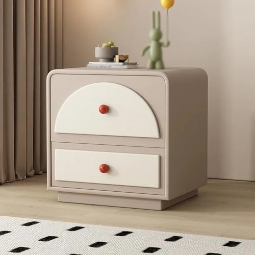 Moderner Nachttisch, Beistelltische fürs Schlafzimmer, Nachttische aus Holz, Nachttisch aus Leder fürs Wohnheim, kleine Kommode mit 2 Schubladen, Beistelltische fürs Wohnzimmer, äs Moderner Nachttisch, Beistelltische fürs Schlafzimmer, Nachttische aus Holz, Nachttisch aus Leder fürs Wohnheim, kleine Kommode mit 2 Schubladen, Beistelltische fürs Wohnzimmer, äs von Generic