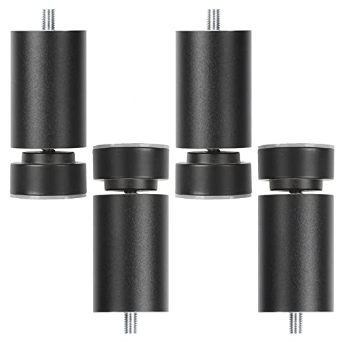 Möbelbein M10-Schraube, Tischbein aus Metall, DIY-Möbelfüße, höhenverstellbar, 4 Stück, Ersatzbein für Sofa, Schreibtisch, Schrank, Couchtisch, Schwarz/Silber, Schwar Möbelbein M10-Schraube, Tischbein aus Metall, DIY-Möbelfüße, höhenverstellbar, 4 Stück, Ersatzbein für Sofa, Schreibtisch, Schrank, Couchtisch, Schwarz/Silber, Schwar von Generic