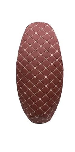 Motorrad Gel Sitzkissen Für Motorrad Sitzkissenbezug Anti Slip Elastische Motorrad Sitzbezüge(Brown,Medium) von Generic