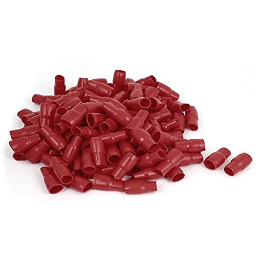 NEW LON0167 200pcs Rot PVC 50mm2 Klemme End Schutz Isolierte Ärmel Abdeckungen Kappen(200pcsRote PVC 50mm2-Kabelschuhenden-Schutzhüllen für Schutzhüllen von Generic