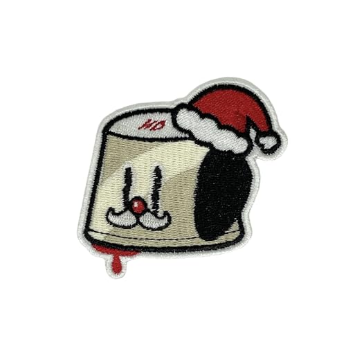 NH Hound Dog Santa Claus Aufnäher zum Aufbügeln – Stickerei Applikation Patches für Dekoration von Generic