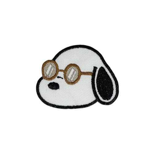 NH Little Cool Dog Aufnäher zum Aufbügeln – Stickerei Applikation Patches für Dekoration von Generic