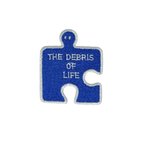 NH The Debris of Life Jigsaw Iron On Patches - Embroidery Applique Patches for Decoration von Generic