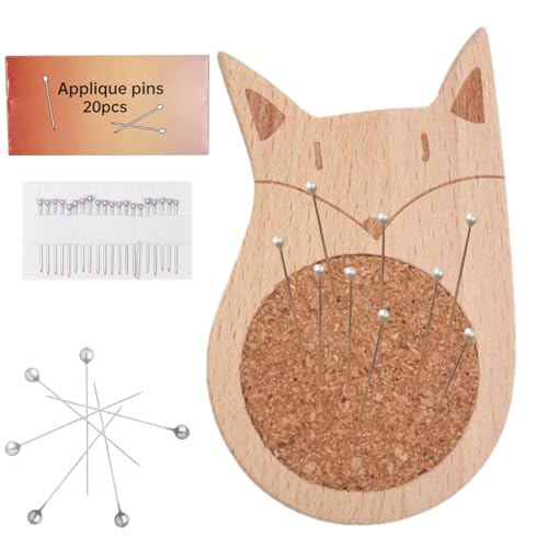 Nadelkissen, niedliche Nähnadeln und Kissen aus Holz – Strickzubehör zum Ausbessern von Stickgarn, Heimarbeit, Nähen, Handwerk, tägliche Projekte, Kleidung Nadelkissen, niedliche Nähnadeln und Kissen aus Holz – Strickzubehör zum Ausbessern von Stickgarn, Heimarbeit, Nähen, Handwerk, tägliche Projekte, Kleidung von Generic