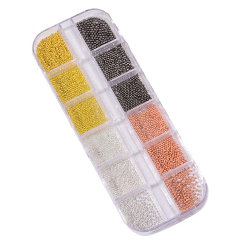 Nagel Nieten - Gold Silber Kaviar Perlen, 3D Nagel Dekoration | Verschiedene kleine Nagellack Zubehör, Schmuckherstellung, Handwerk Dekoration Nagel Nieten - Gold Silber Kaviar Perlen, 3D Nagel Dekoration | Verschiedene kleine Nagellack Zubehör, Schmuckherstellung, Handwerk Dekoration von Generic