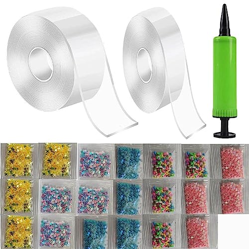 Nanos Tape Bubble Maker Kits Satisfying Stress Relief DIY Art Blowing Bubble Tape Luftballon-Inflatoren Hergestellt von Generic