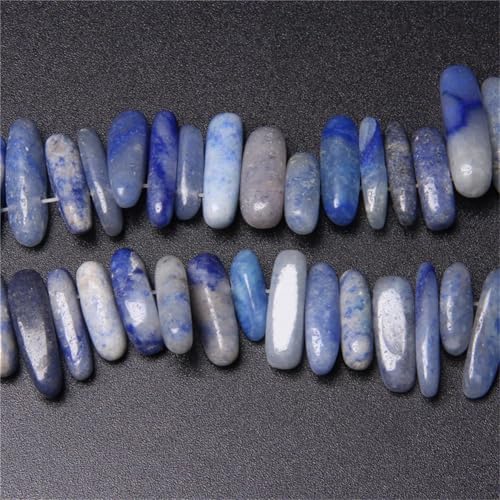 Natürliche Zahnform, Steinperlen, Amethyst, Jaspis, Achat, Türkis, Stäbchen, Perlen für Schmuckherstellung, 13 Sodalith, 10–24 mm von Generic