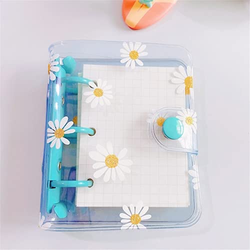 Nettes Gänseblümchen Mini 3 Löcher Notizbuch Lose Blatt Ringbuch Handbuch Dateiordner Kawaii Planner Schultagebücher Koreanisches BriefpapierDauerhaft Nützlich und praktisch Nettes Design Praktisc von Generic