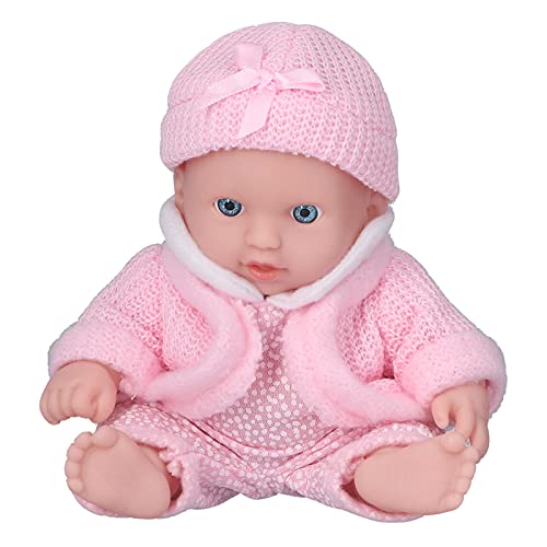 Neugeborene Babypuppen, Wiedergeborene Babypuppen aus für Geburtstagsgeschenke (Q8G-002 rosa Pullover) von Generic