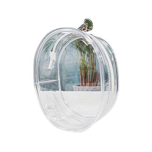 Newwyt Transparente Vitrine Schlüsselanhänger Geldbörse Mystery Box Puppentasche tragbare Plüschpuppen-Aufbewahrungstasche Hängetasche Schmuck-Organizer PVC von Generic