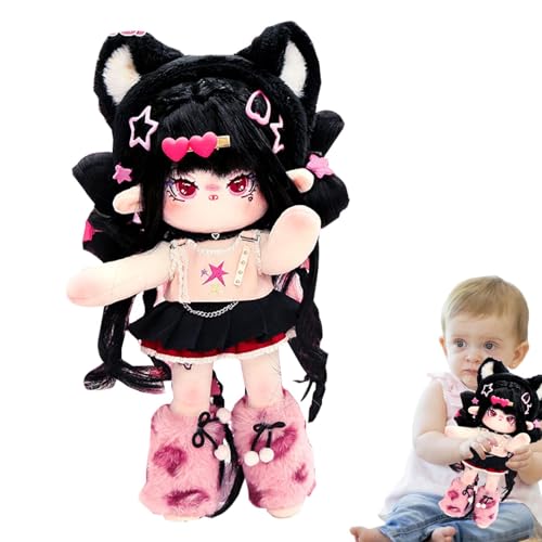 Niedliche Baumwollpuppe – Skelett-Puppe, Plüschpuppe mit Kleidung, Sammlerstück, Anime-Mädchen, 30 cm, verbessert die Hand-Augen-Koordination und Feinmotorik von Kindern von Generic