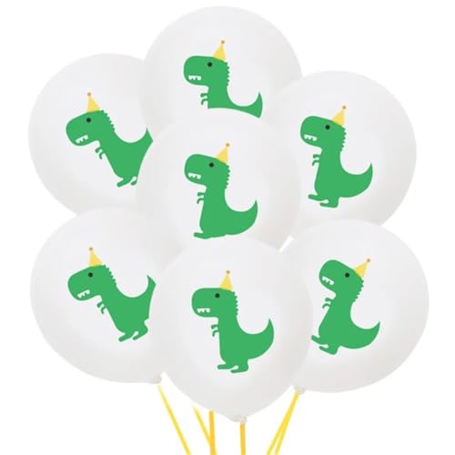 Niedlicher Cartoon-Dinosaurier, Luftballons aus Aluminiumfolie, Dekoration for Happy Birthday-Partys, Partyzubehör for Kinder im Dschungel-Stil, Aufblasbares Kinderspielzeug(Dinosaur Balloons) von Generic