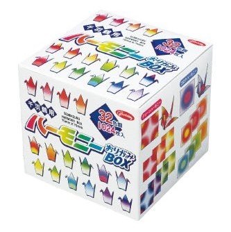 Generic Origami-Papier - Fancy Origami-Papier Set - Senbazuru (1000 Kraniche) - Harmony Box - 4 Fancy Muster - 8 Farbkombinationen - 32 Blätter pro Kombination - 1024 Blatt - 7,5cm x 7,5cm von My Pet Elephant