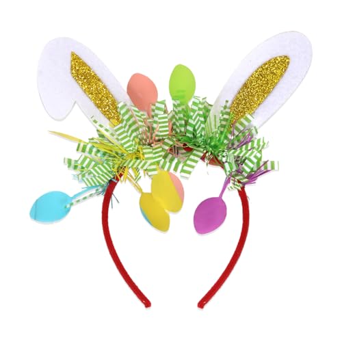 Ostern Hasenohren Haarreif, Hasenohren Stirnband Mit Blumen Neuheit Maskeraden Frauen Ostern Bunny Kostüm Cosplay Karneval Geburtstagsfeiern für Kinder Erwachsene von Generic