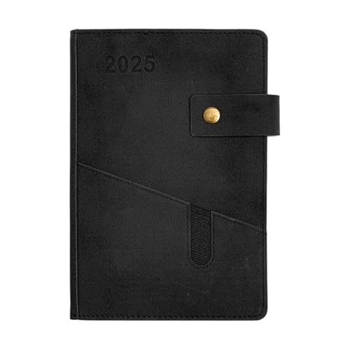 PU Leather Notebook - 2025 Monthly Daily Planner Book | Monatlicher Tagesplaner 2025, 365-Tage-Planer-Notizblock, Veranstaltungsplanerbuch für Arbeit, Studium, Zeitplan, Geschäft von Generic